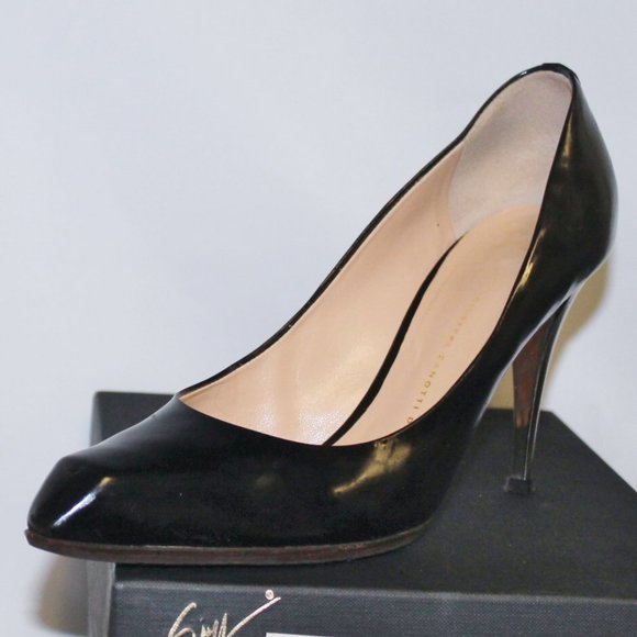 Giuseppe Zanotti Silver Stiletto Heels Shoes w Box Duster x Lifts - Picture 2 of 10